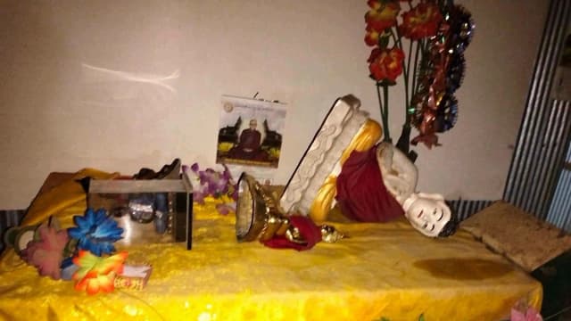 বৌদ্ধ বিহারে হামলা ও বুদ্ধমূর্তি ভাঙচুরের অভিযোগ